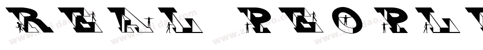 Real People字体转换